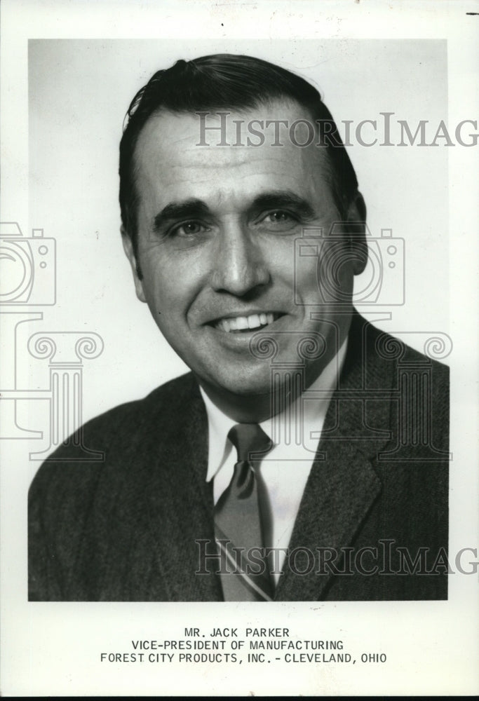 1969 Press Photo Jack Parker Vice-President of Manufacturing Forest City Product