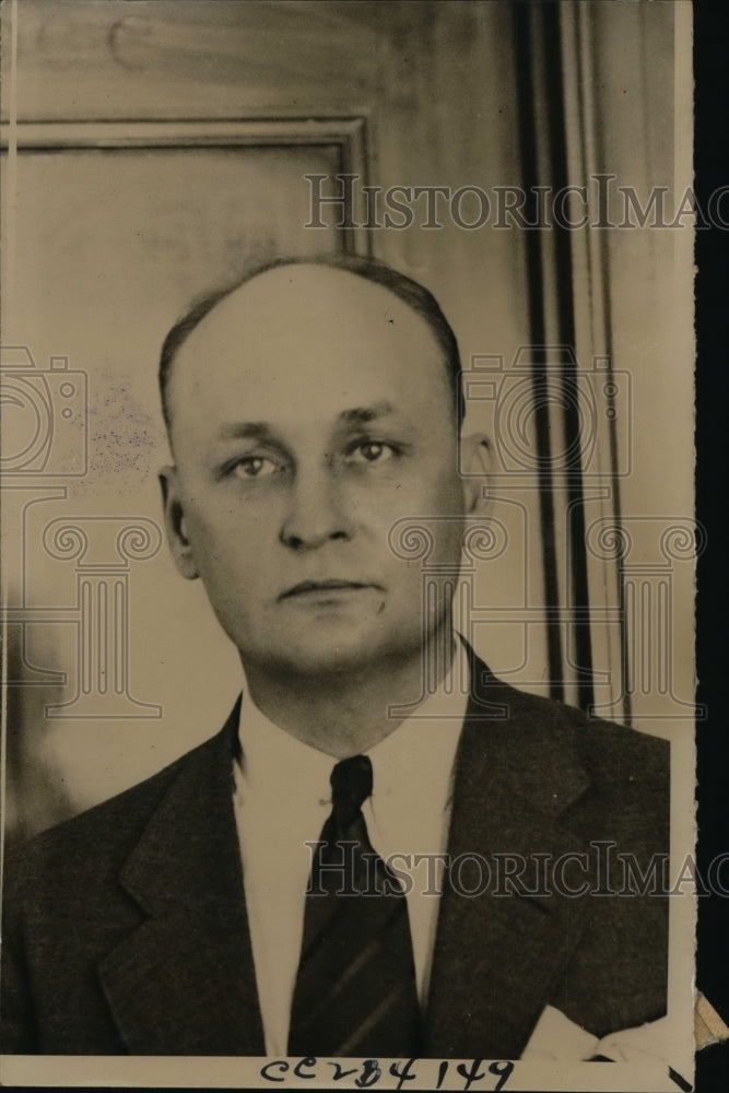 1933 Press Photo Atty.Gen.Leslie E Salter make Federal kidnap Investigation