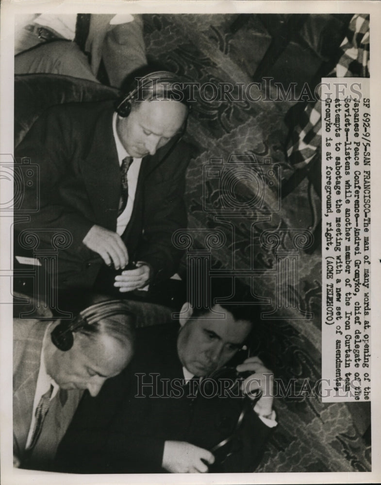 1951 Press Photo Opening of the Japanese Peace Conference at San Francisco