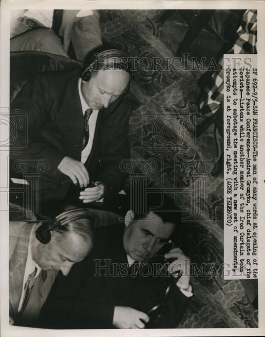 1951 Press Photo Opening of the Japanese Peace Conference at San Francisco