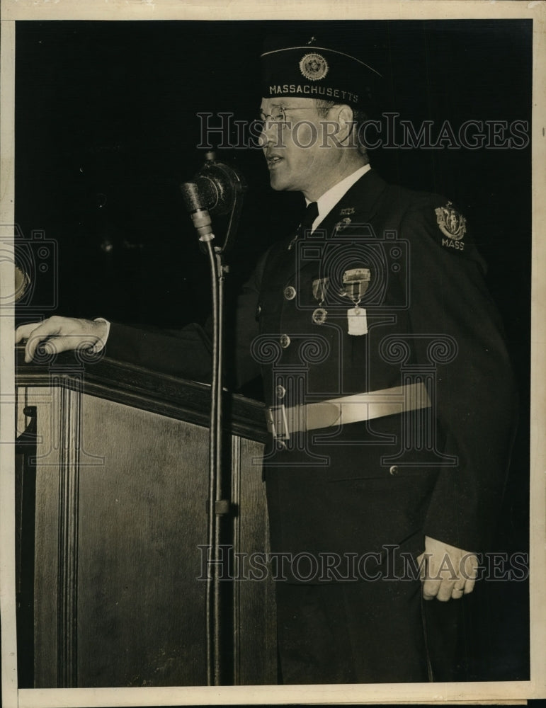 1938 Press Photo National American Legion Commander Daniel Doherty at Convention