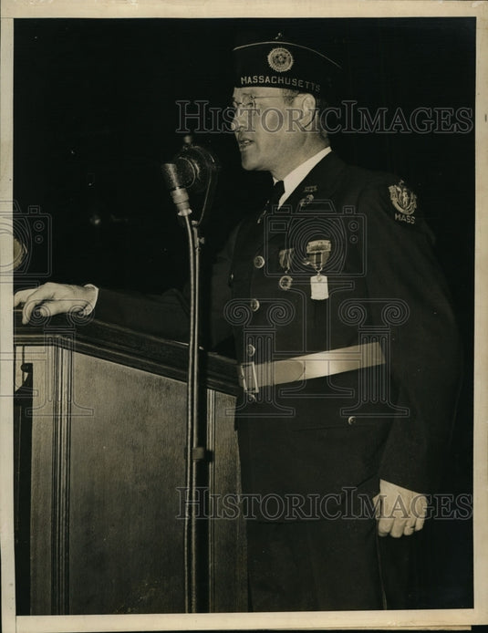 1938 Press Photo National American Legion Commander Daniel Doherty at Convention