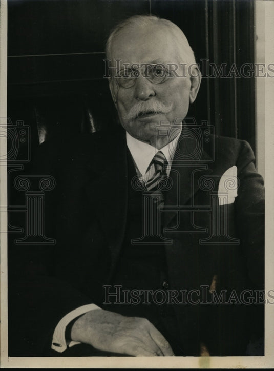 1934 Press Photo Samuel Insull in Last Day of Trip from Turkey to Chicago