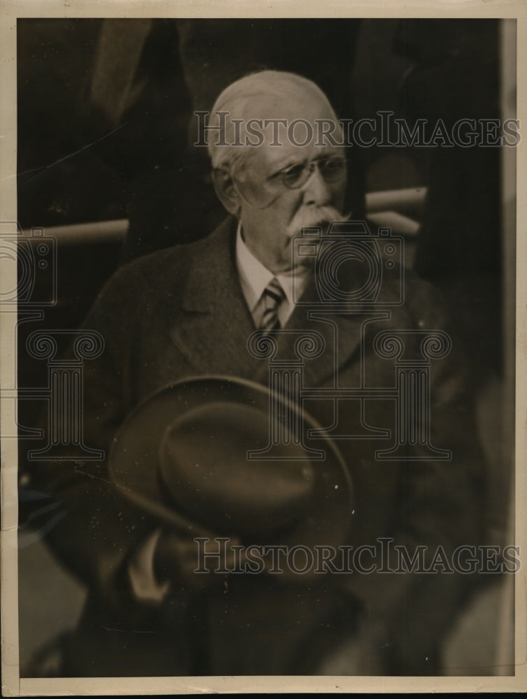 1934 Press Photo Samuel Insull Former Utilities Magnate Arrives in New York- Historic Images
