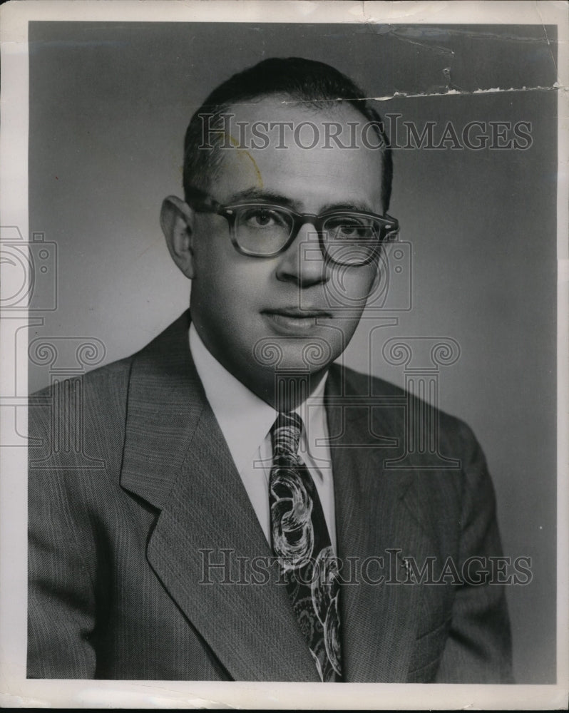 1956 Press Photo Walter May Chief Engineer of Mack Trucks Incorporated