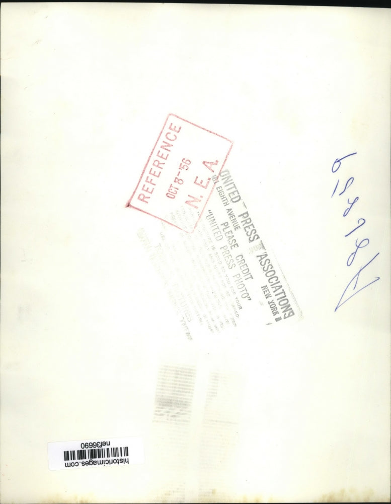 1956 Press Photo Republican National Committee Members Hang Campaign Signs