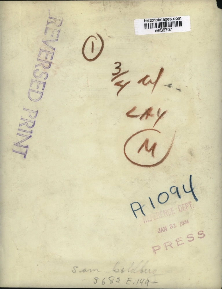 1934 Press Photo Sam Goldberg - nef36707