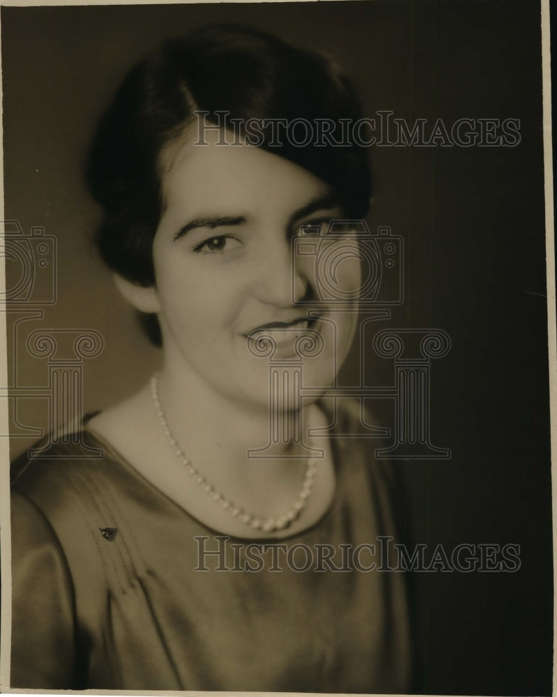 1928 Press Photo Rita Shea Junior Class Pres. of Notre Dame College - nef36723