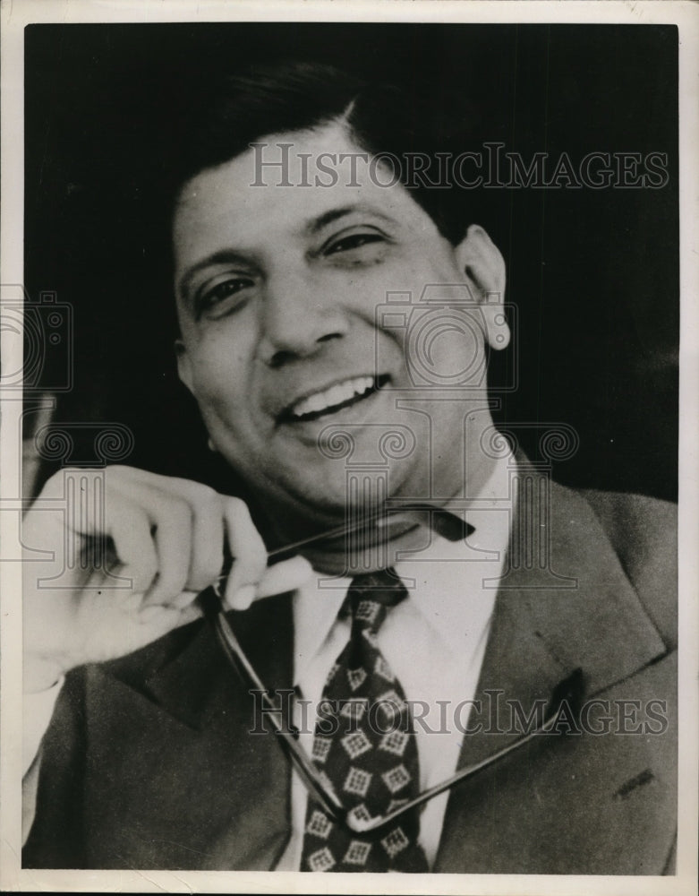 1956 Press Photo Frank Moraes, Editor - Times at India - nef36755