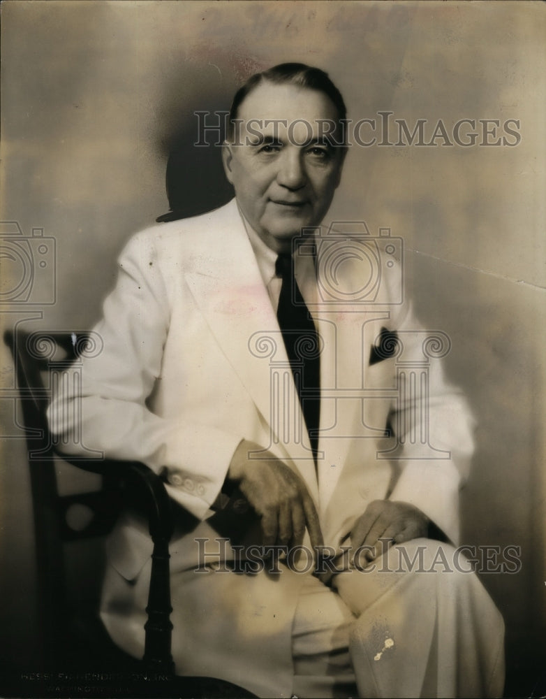 1936 Press Photo Sen.John H.Overton of Alexandria,Louisiana - Historic Images