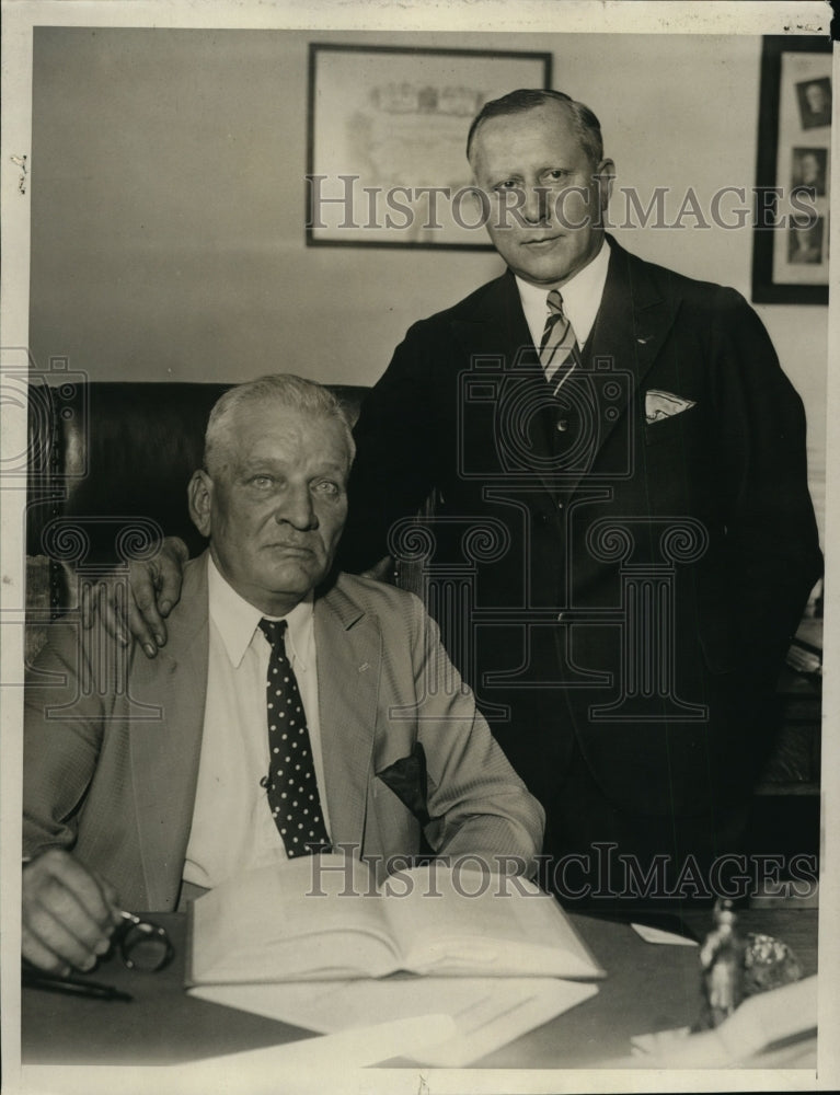 1933 Press Photo Frank Bryson, Ben H. Brown, County Administrators - nef36922