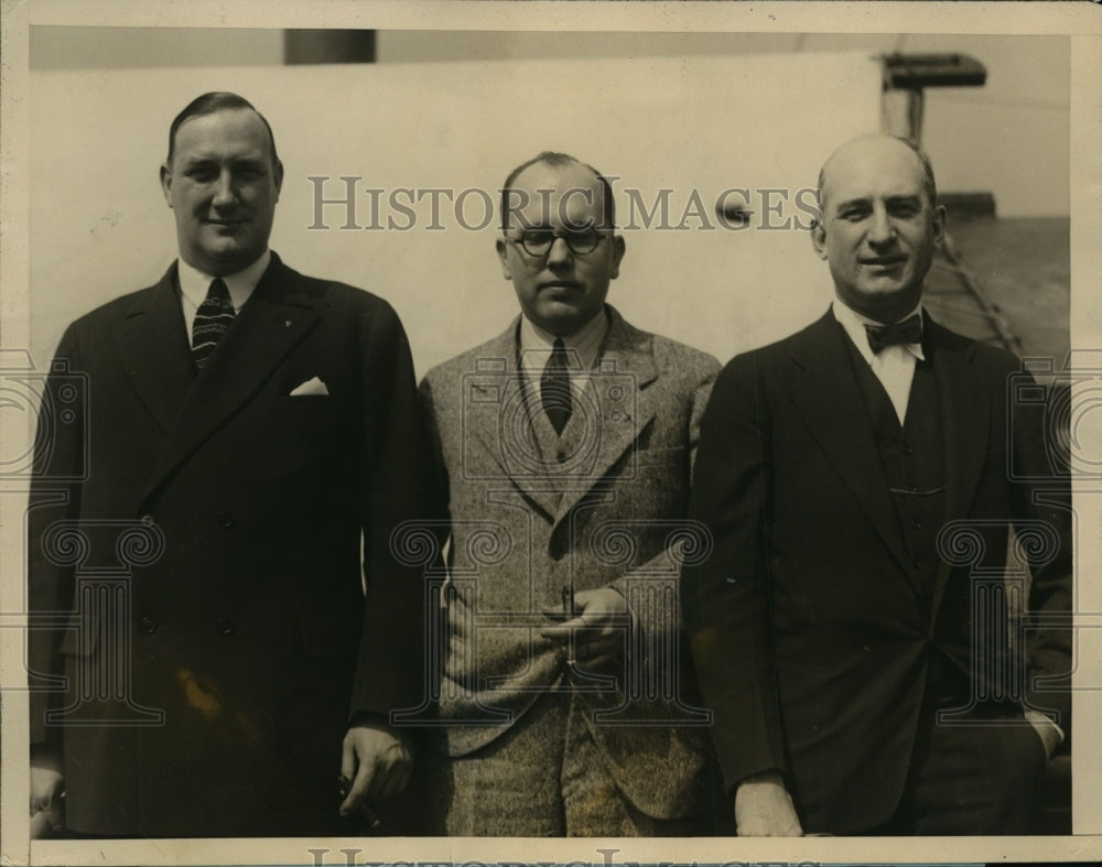 1927 Press Photo American Legion Delegates Return on S.S. Washington From Paris
