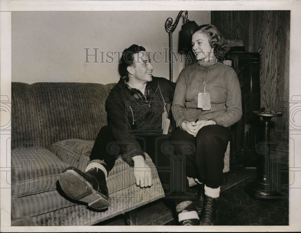 1938 Press Photo Katherine Avilla Brooks Queen for Dartmouth College Carnival