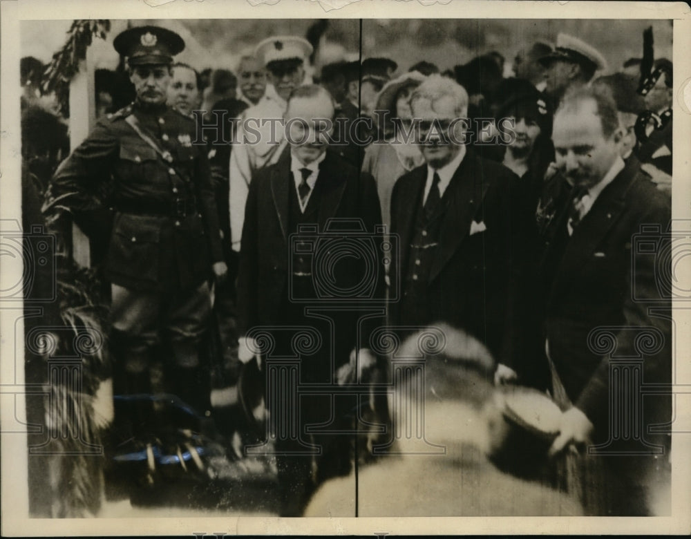 1925 Press Photo Calvin Coolidge and Gerado Machado on Arrival in Havana