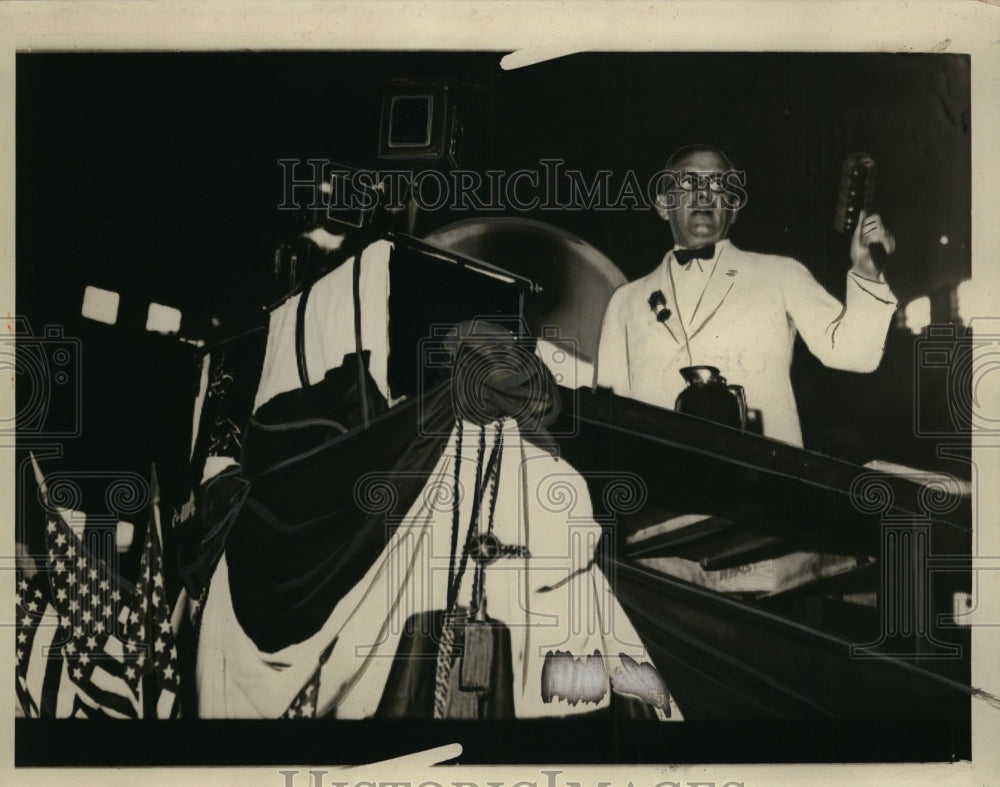 1932 Press Photo Eddie Halsey at Democratic National Convention - nef37146