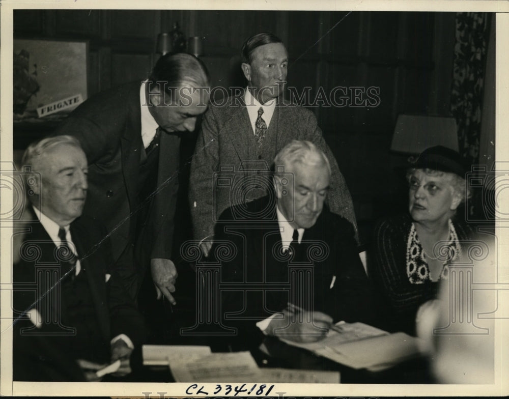 1936 Press Photo Republican National Committee Leaders Planning Convention