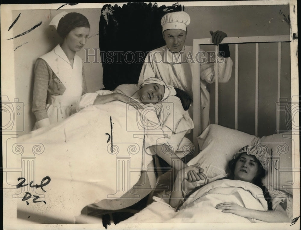 1922 Press Photo Edward J.Herbert removed appendix together with his wife