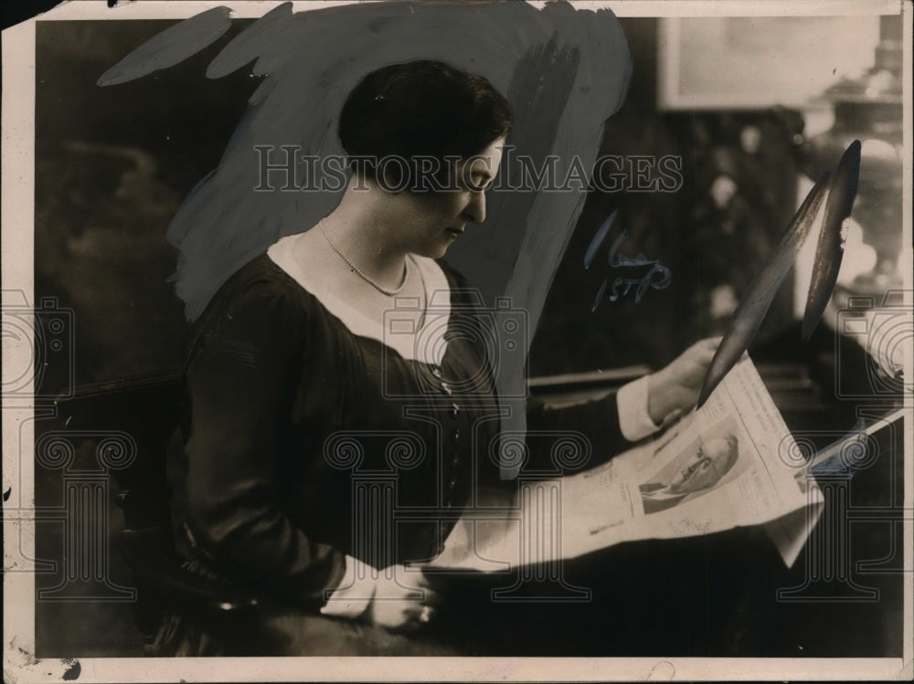 1924 Press Photo Madame Combes hostess for the Elysse under French Presidency