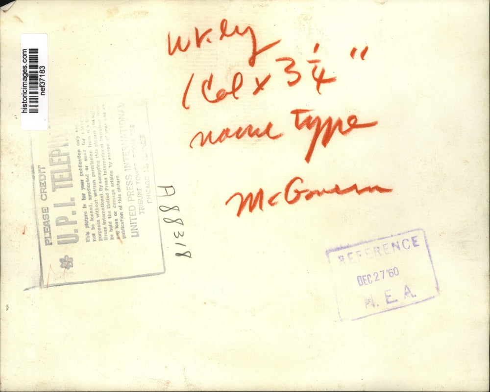 1960 Press Photo Congressman George S. McGovern - nef37183