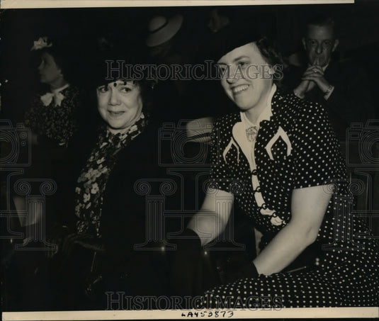 1938 Press Photo Mrs. Ulysses S. Grant, Elaine Hubble in Court, Los Angeles