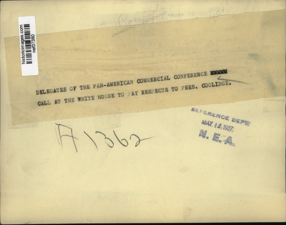 1927 Press Photo Delegates of the Pan-American Commercial Conference