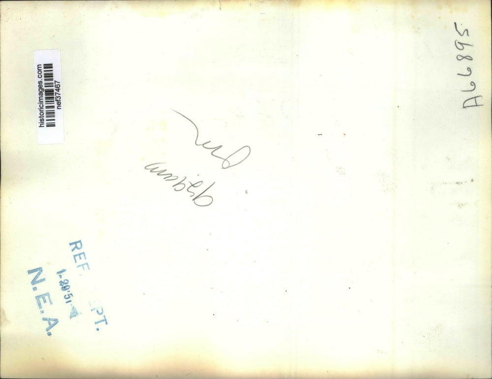 1951 Press Photo Gen Emmett O'Donnell Said Little to Reports as He arrived in DC