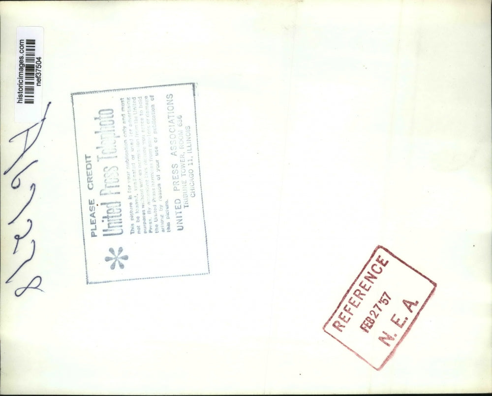 1957 Press Photo Dwight D. Eisenhower During Radio/TV Broadcast - nef37504