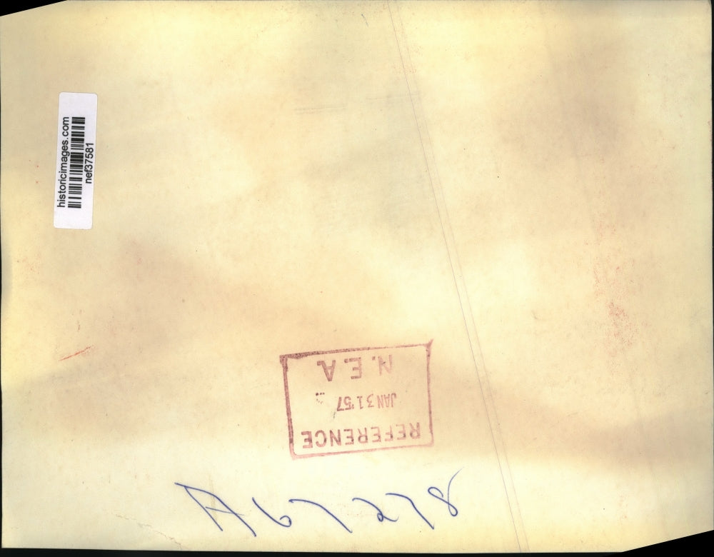 1957 Press Photo Studies of Pres Eisenhower Taken During His News Conference