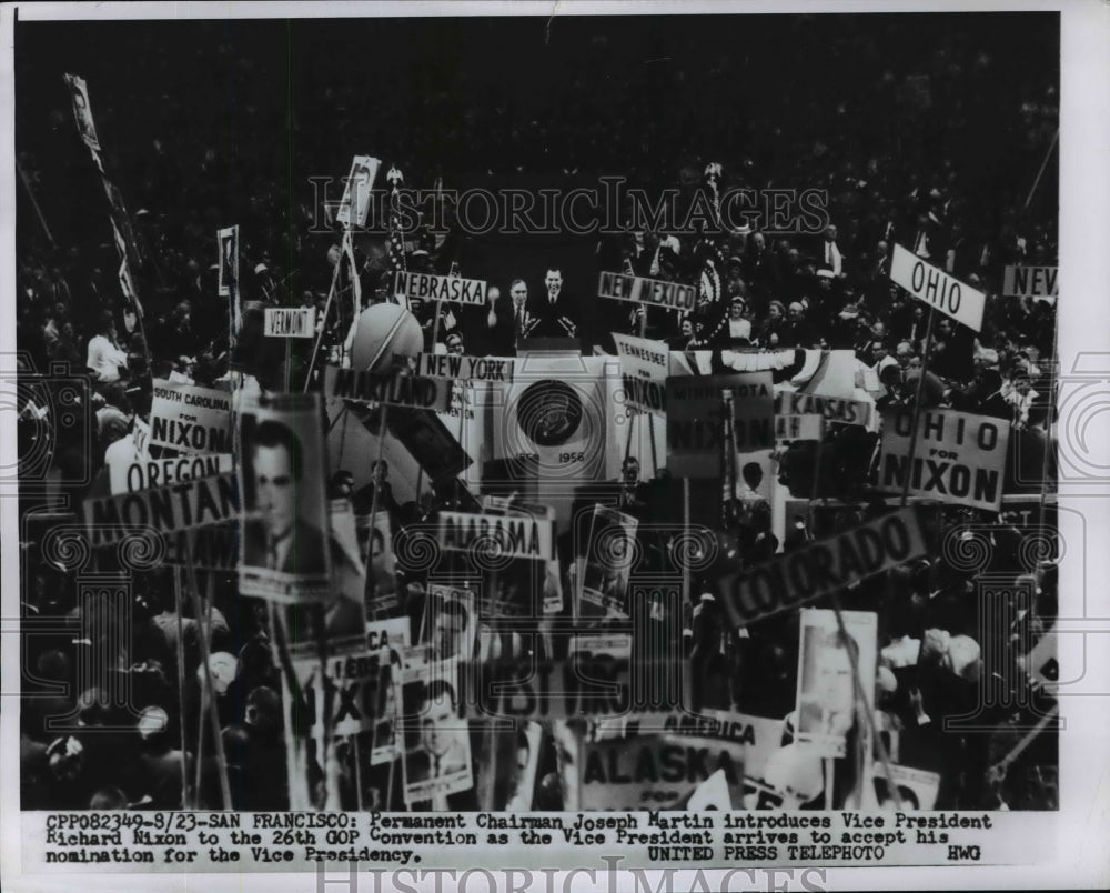 1958 Press Photo GOP Republican national Convention, San Francisco - nef37737
