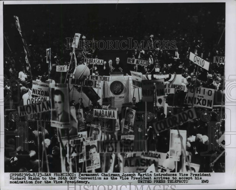Load image into Gallery viewer, 1958 Press Photo GOP Republican national Convention, San Francisco - nef37737
