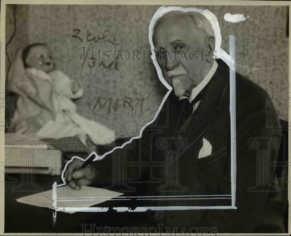 1928 Press Photo O.P. Mcllrath Opens New Real Estate Business - nef37774