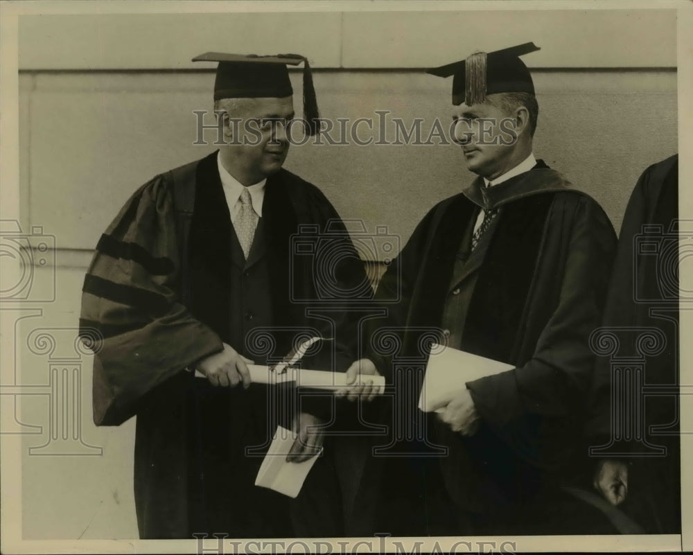 1934 Press Photo Joseph B. Eastman Given honorary Degree at Temple university- Historic Images