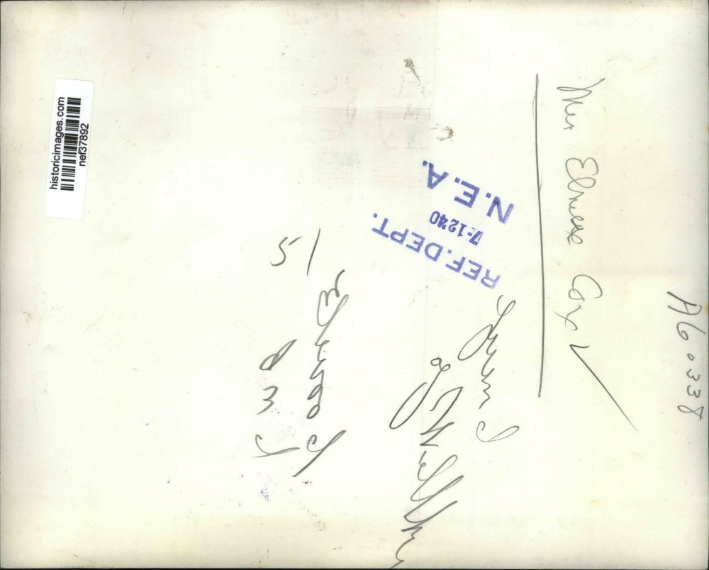 1940 Press Photo Mrs. Elmer Cox, Friend of Walker - nef37892