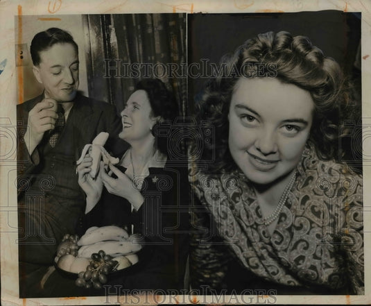 1946 Press Photo William Ingram & Wife, Daughter Rose Ingram - nef37898