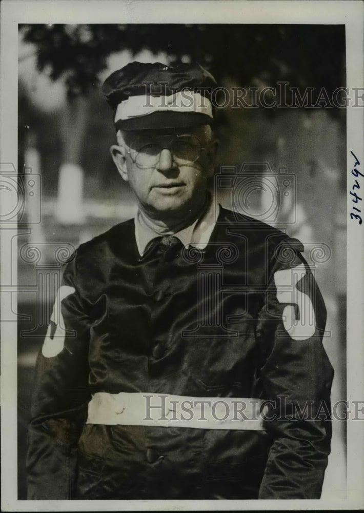 1935 Press Photo Ben White, Veteran of Grand Circuit, to Pilot Silver King