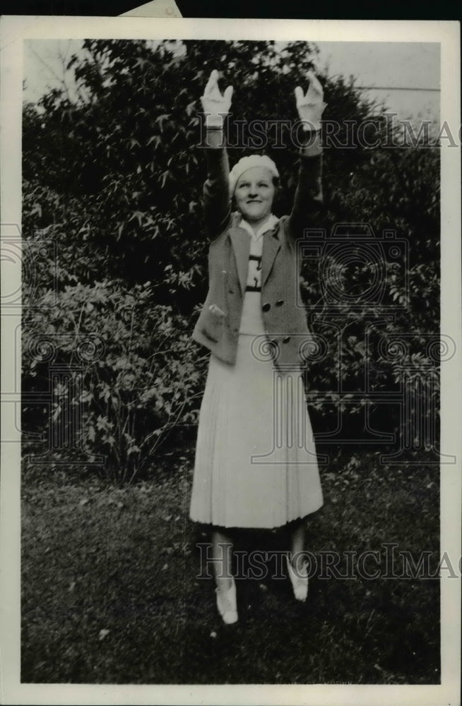 1933 Press Photo Lucy Jean Anderson, University of Kentucky Cheerleader