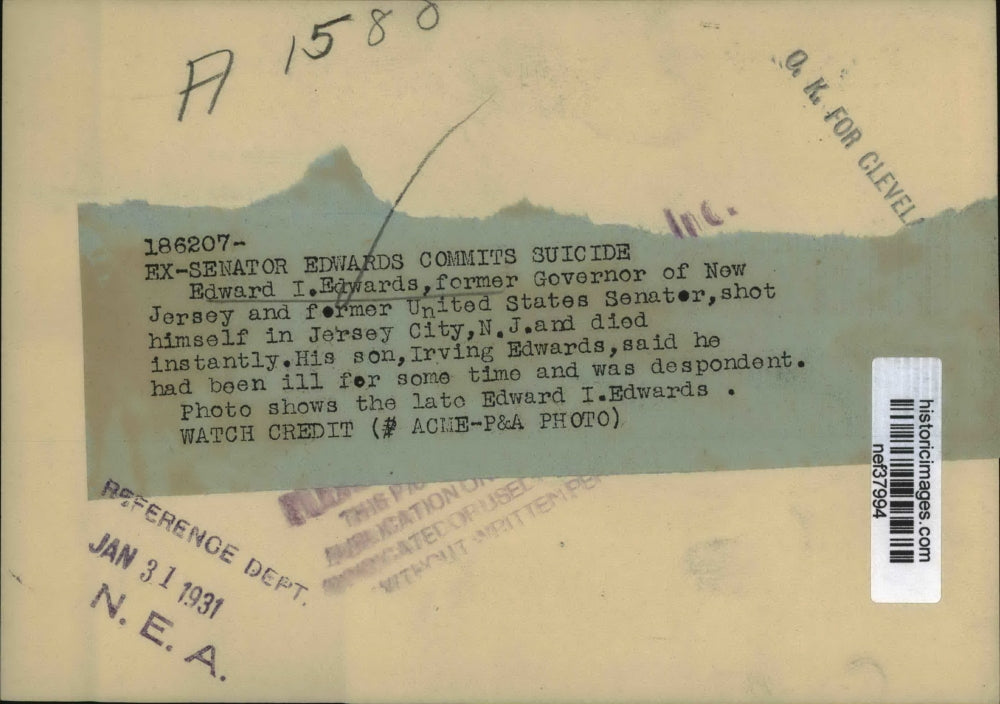 1931 Press Photo Edward I. Edwards - nef37994