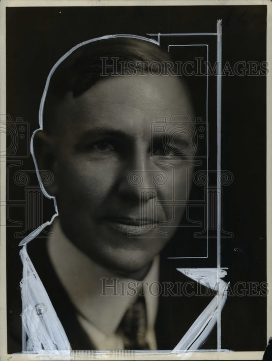 1928 Press Photo Dr.L.H. Flint Assoc,Physic Biophysical Lab. Bureau of Plant