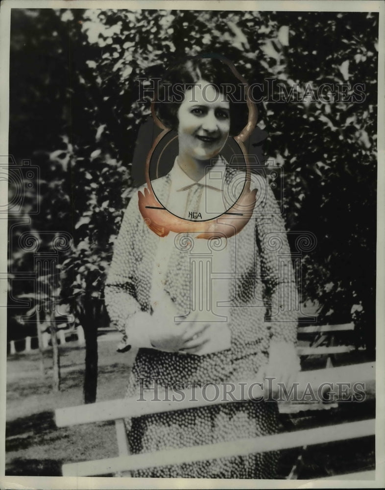 1930 Press Photo Lavene D Lindgen Maywood Illinois Ranch - nef38175