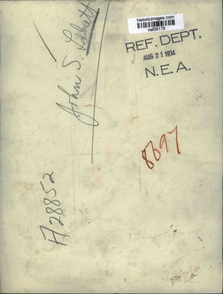 1934 Press Photo John S Lobott - nef38178