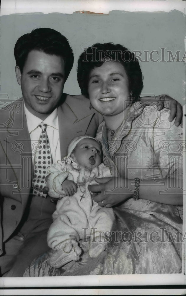 1956 Press Photo Giuseppe Fabozzi Youngest Stowaway Ever to Arrive in the U.S.