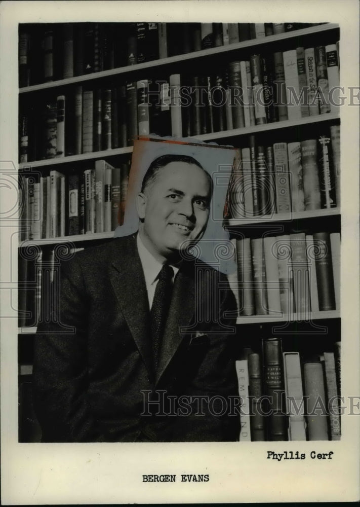 1958 Press Photo Bergen Evans - nef38295