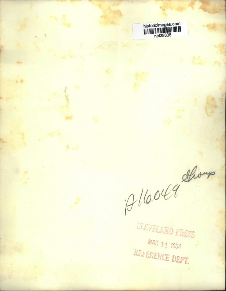 1954 Press Photo Dwight Eisenhower Arriving at Old U.S. State Department