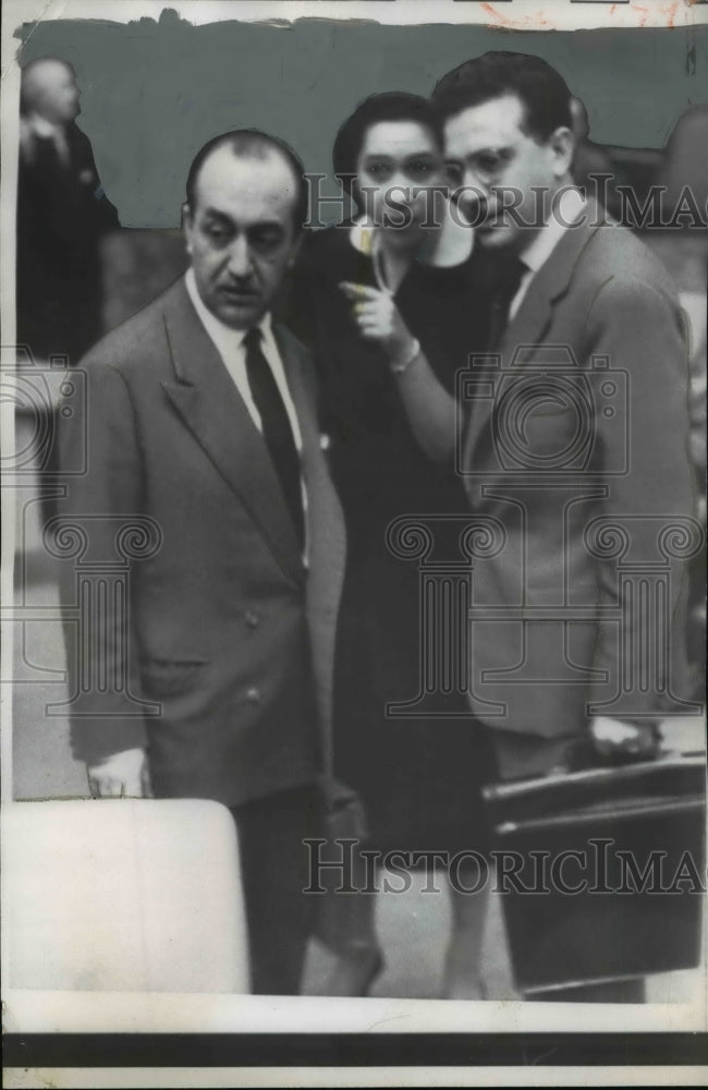 Load image into Gallery viewer, 1958 Press Photo Mongi Slim at United Nations Security Council Session
