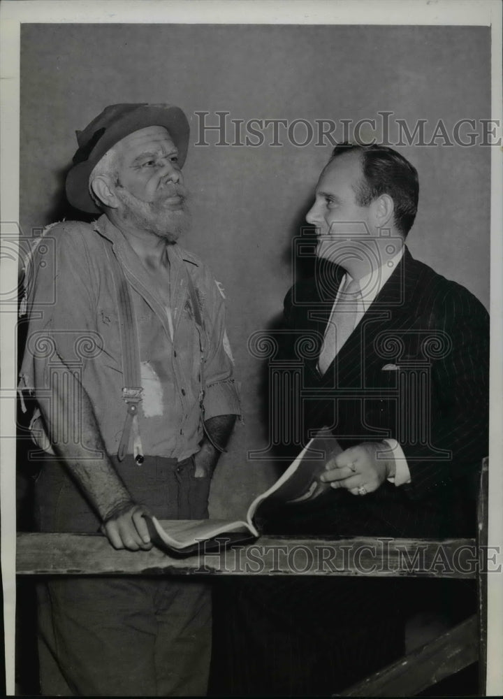 Load image into Gallery viewer, 1939 Press Photo Merle Potter, Jack Kirkland of "Tobacco Road" Play, minneapolis
