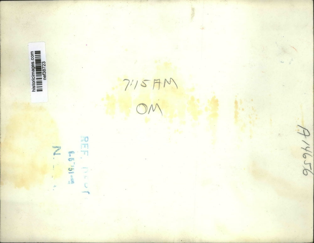 1950 Press Photo John Foster Dulles Delivers Radio Address for American Assoc.