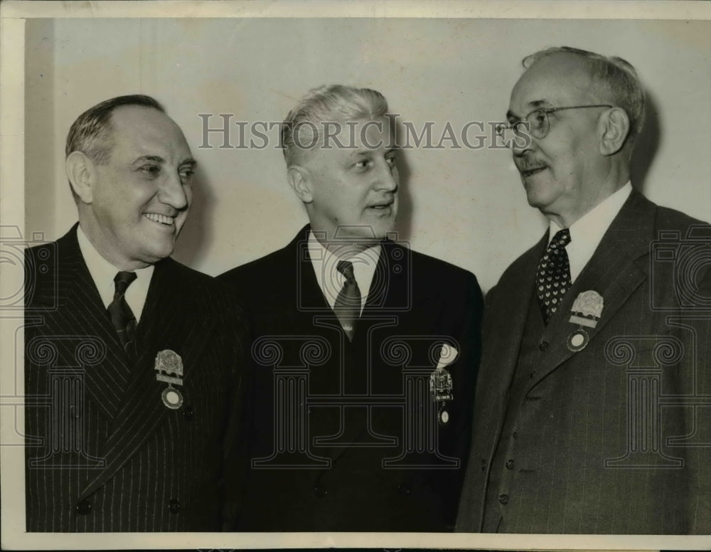 1941 Press Photo Officers of A.F. of L. Intl. Brotherhood of Electrical Wrokers