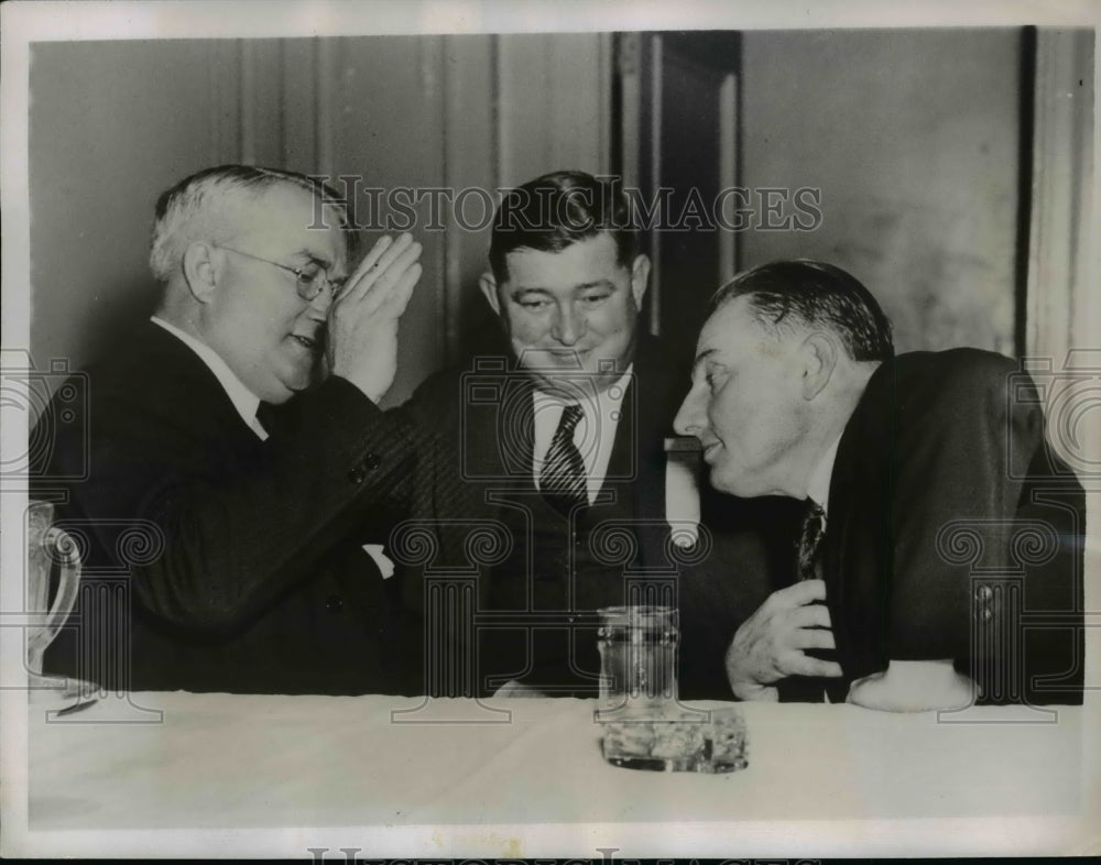 1937 Press Photo A Steve Nance, Frank J. Dillon and O.E Petry - nef38750