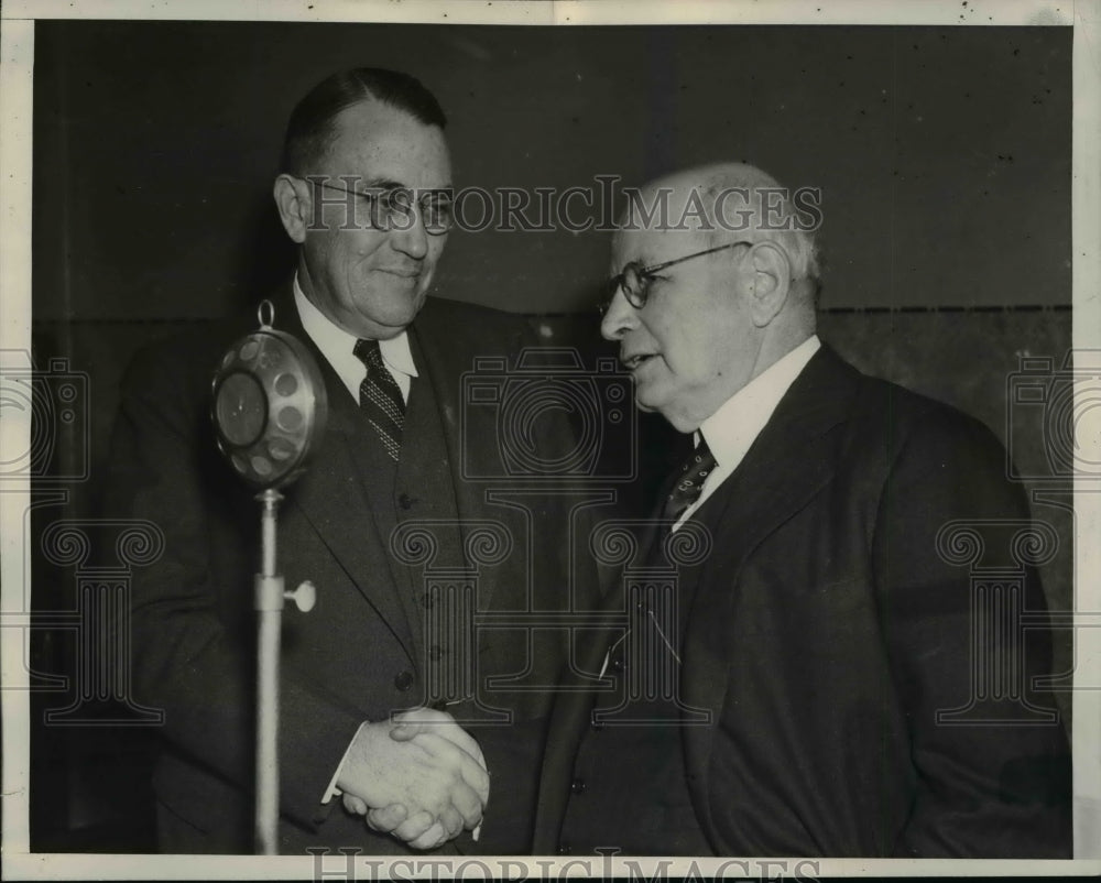 1939 Press Photo Lawrence M Judd Former Gov of Hawaii & Clarence Matson