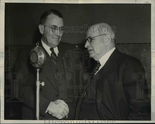 1939 Press Photo Lawrence M Judd Former Gov of Hawaii & Clarence Matson